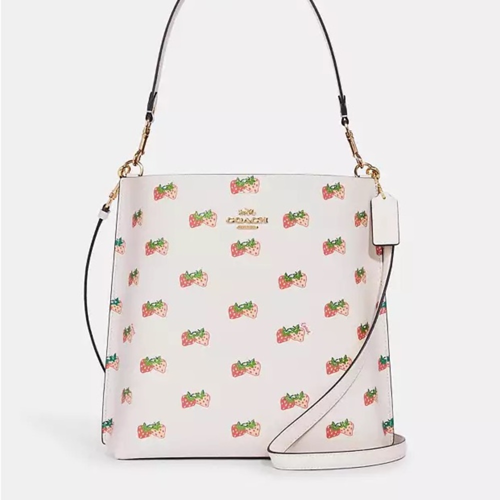 EUC Coach Mollie Bucket Bag - Strawberry Print
